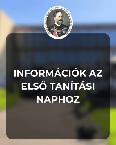 Információk a Tanévkezdéshez