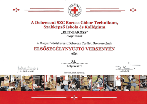 Elsősegélynyújtó versenyen jártunk