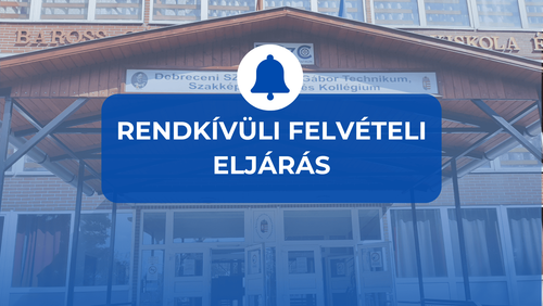 Rendkívüli felvételi eljárás